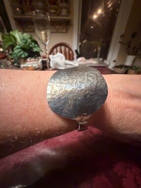 Vintage Sheffield Sterling Silver Cuff Spoon Bracelet